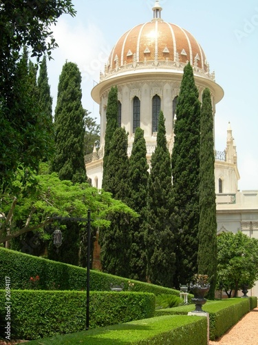 Photo: jardins et temple bahaï à haïfa jardins et temple bahaï à haïfa