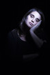 melancholic woman