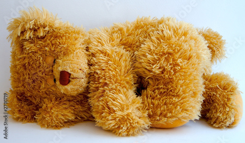 teddy bear lying down