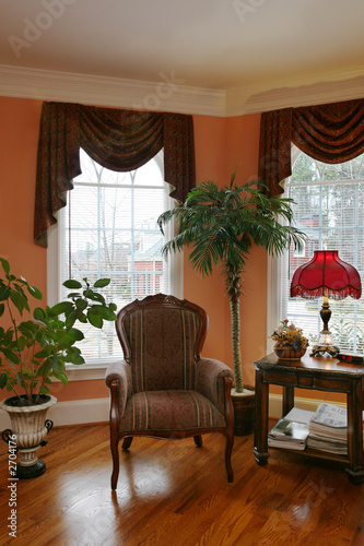 Photo: living room with bay window living room with bay window