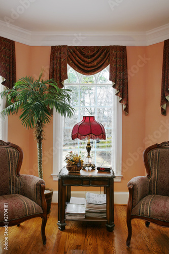 Photo: living room with bay window living room with bay window