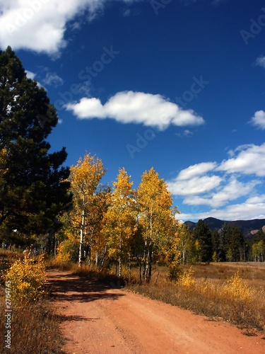 Photo: Autumn Country Dirt Road in Colorado Autumn Country Dirt Road in Colorado
