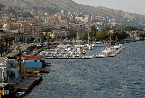 harbor in messina, sicily