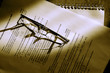 maths sous reflet de lunettes