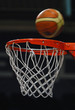 the ball flies to a basketball basket