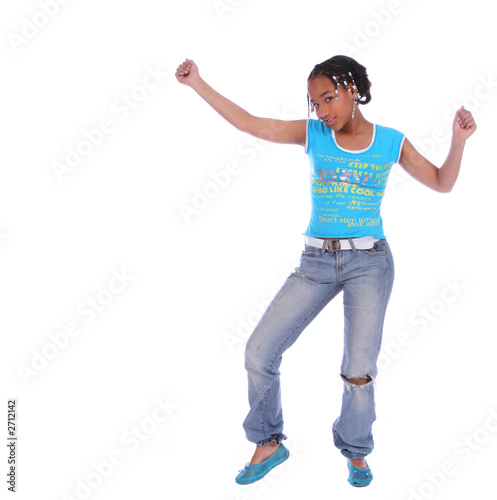african american girl dancing