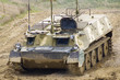 tank in mud