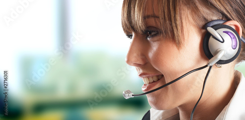 beautiful customer representative