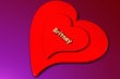 britney - 3d gerendertes herz