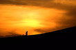 cielo de fuego, puesta de sol