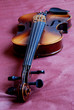 violin on brown background