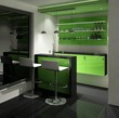 modern interior - green bar modern interior - green bar