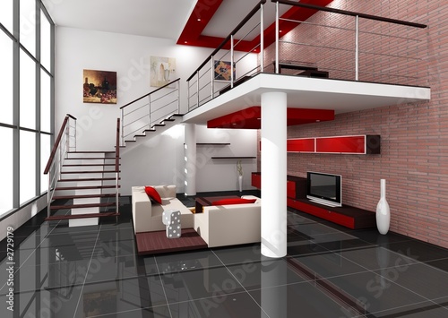 Illustration: modern interior modern interior