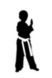 Illustration: kid in taekwondo kid in taekwondo