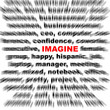a conceptual image representing a focus on word