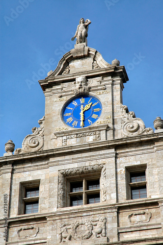 city hall clock in leipzig, germany city hall clock in leipzig, germany