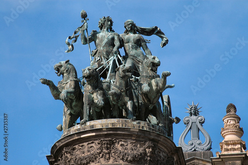 stutue in dresden, germany