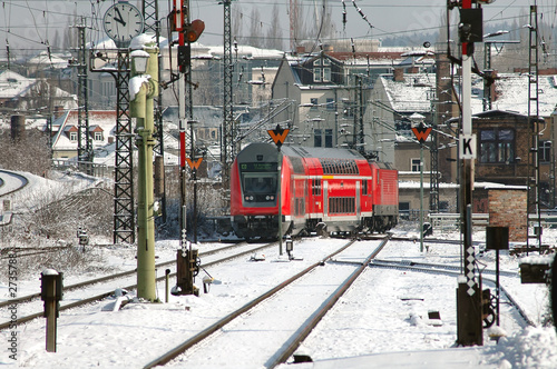 train leaving dresden train station