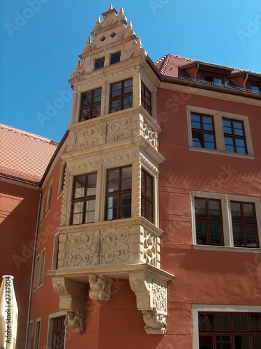 pirna, erker an altstadthaus pirna, erker an altstadthaus