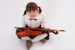 child with violin