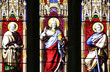 gods on stained windows