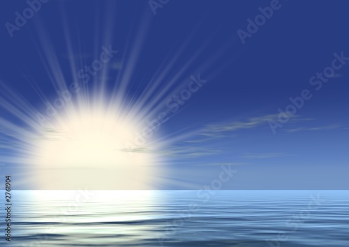 Illustration: very bright sunrise very bright sunrise