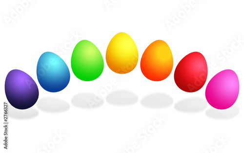Illustration: oeufs rainbow oeufs rainbow