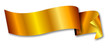 gold ribbon / banner
