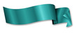 turquoise ribbon / banner