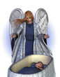 angel blessing a baby