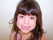 girl missing a baby tooth / teeth