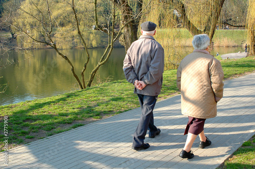 Photo: seniors walking seniors walking