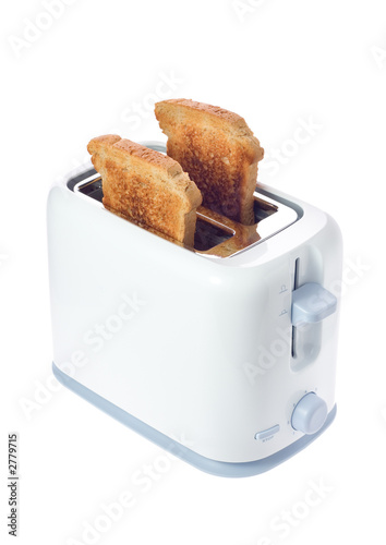 toaster with two slices of bread toaster with two slices of bread