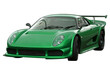 green supercar