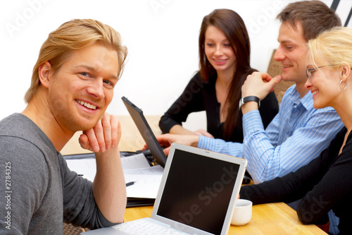 creative workgroup in a meeting