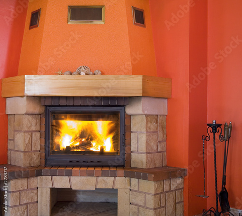 cosy fireplace