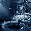 sleep in stream.