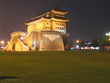 illuminated imperial castle, beijing, china illuminated imperial castle, beijing, china
