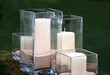 candles in glass jars
