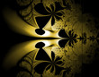 fond abstrait or