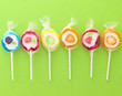 colorful sweet lollipops