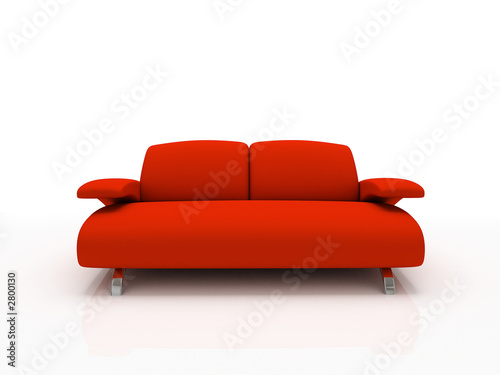  Modern Sofa on Red Modern Sofa On White Background Insulated 3d    Dmitry Koksharov