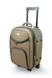 beige travel suitcase - isolated beige travel suitcase - isolated
