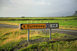 dyrholaey tourist signpost