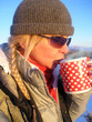 Foto: hot coffee on a cold day hot coffee on a cold day