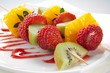 fruit allsorts on skewers