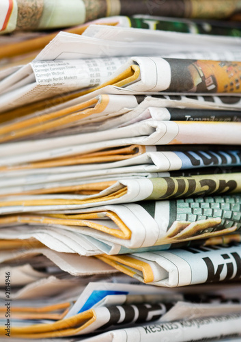 pile of newspapers