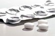 gebrauchte tablettenpackung mit tabletten