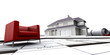 sofa and house