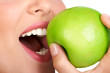 woman with apple